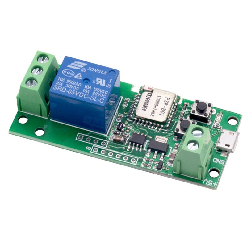 Onyehn for SONOFF USB 5V DIY 1 Channel Jog Inching Self-Locking WiFi Wireless Smart Home Switch APP Remote Control Module for iOS/Android - Image 1